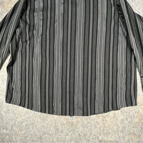 Wrangler Black Pearl Snap Striped Western Rodeo Cowboy Stylish Shirt - Sz 2XL - Picture 15 of 15